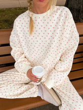 Ivory Sweatshirt with Sweet Cherry Print for Cozy Everyday Style