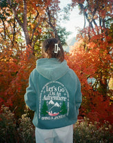 Pine Green Oversized Hoodie for Cozy Adventure Outfits