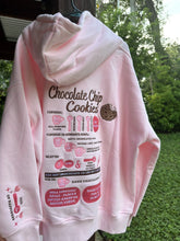 Light Pink Hoodie with Chocolate Chip Cookie Embroidery for a Sweet Everyday Look