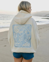 Sand Hoodie with Live in the Moment Embroidery for Everyday Inspiration