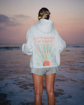 Sunset Watching Oversized Hoodie in Cozy Heather Gray