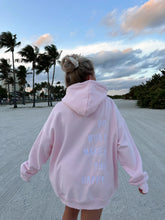 Light Pink Embroidered Hoodie with Inspirational 'Do What Makes You Happy' Motif