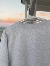 Pearl Grey Sweatshirt with White Coconut Embroidery for Effortless Everyday Style