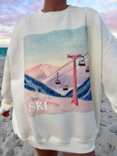 Cozy Lodge Ski Print Sweatshirt for Winter Cabin Style