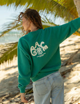 Soft Relaxed Unisex Crewneck Sweatshirt in Greenlake