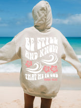 Be Still And Know Hoodie | Beachy Christian Surf Style with Hibiscus Print
