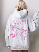 Double-Sided Coquette Bow Hoodie for a Preppy & Playful Look