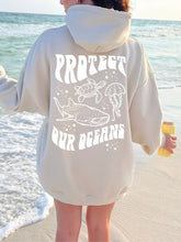 Ocean Conservation Hoodie with Sea Animals for Everyday Beachy Style