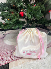 Luxury Embroidered Gift Bag with Pink Ribbon for Special Presents