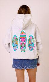 Oversized Embroidered Hoodie for Effortless Beach Style