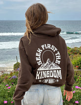 Seek First Kingdom of God Unisex Hoodie for Everyday Faith and Comfort