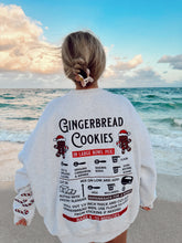 Pearl Grey Gingerbread Recipe Embroidered Christmas Sweatshirt for Cozy Holiday Style