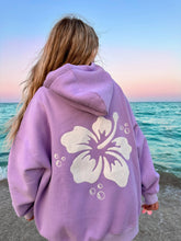 Vibrant Embroidered Hibiscus Hoodie for Effortless Summer Style
