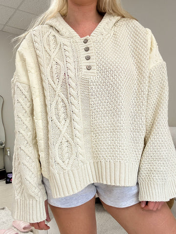 Cozy Quilted Hoodie Sweater for Everyday Comfort and Style