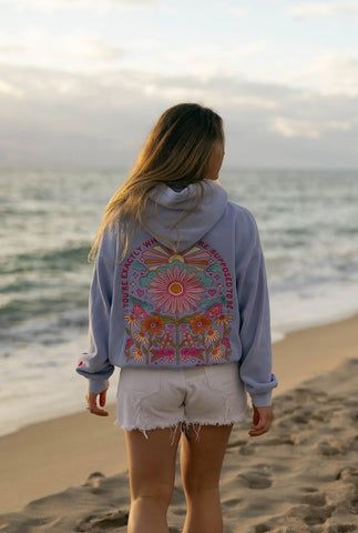 Vintage Blue Embroidered Hoodie for Cozy Everyday Inspiration