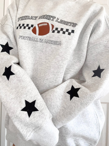 Game Day Embroidered Sweatshirt for Friday Night Lights and Everyday Spirit