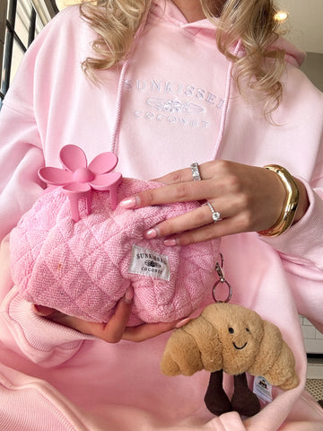 Cozy Pink Embroidered Hoodie for Effortless Everyday Style