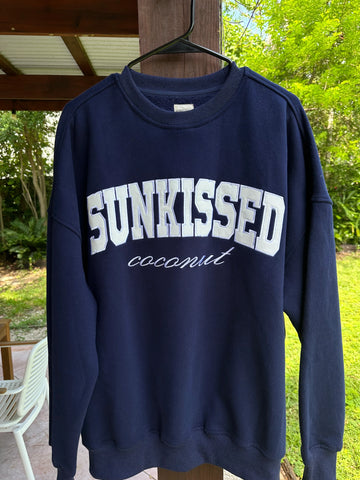Navy Blue Yacht Club Sweatshirt for Effortless Coastal Style