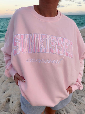 Soft Pink Striped Sweatshirt for Effortless Everyday Style
