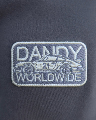 Oversized Hoodie with Heart Racing Patchwork for Cozy Everyday Style