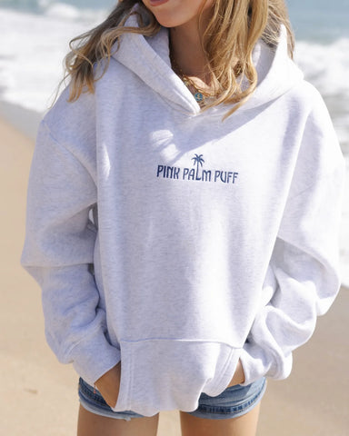 Classic Puff Sleeve Hoodie in Soft Cloud White - Cozy Everyday Essential
