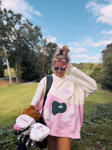 Cozy 100% Cotton Mockneck Sweatshirt for Effortless Golf Style