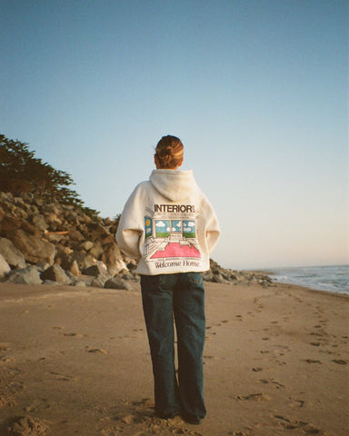 Heather Gray Oversized Hoodie with Embroidered Details for Cozy Everyday Style