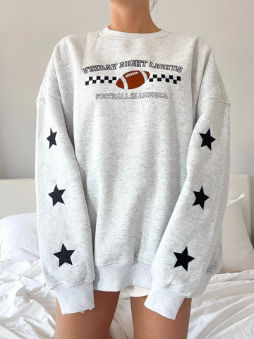 Game Day Embroidered Sweatshirt for Friday Night Lights and Everyday Spirit
