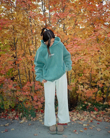 Pine Green Oversized Hoodie for Cozy Adventure Outfits