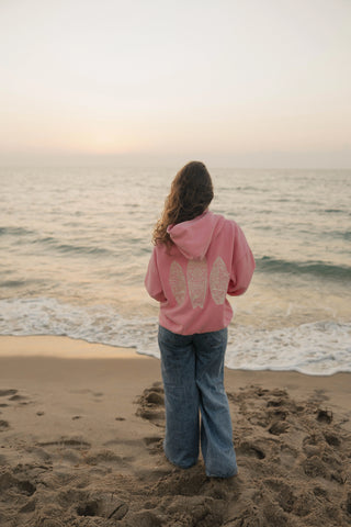 Vintage Bubblegum Embroidered Hoodie for Effortless Sunny Day Style