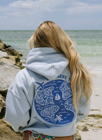 Go Where You Feel Alive Hoodie in Blue Lagoon for Everyday Adventure