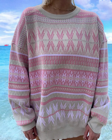 Oversized Ski Lodge Sweater for Cozy Winter Days