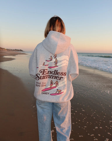Oversized Lux Hoodie for Endless Summer Vibes in Dark Heather