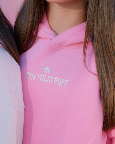 Soft Puff Sleeve Hoodie in Raspberry for Effortless Everyday Style