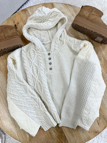 Cozy Quilted Hoodie Sweater for Everyday Comfort and Style
