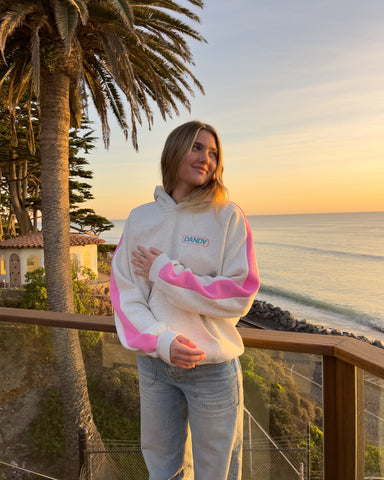 Oversized Pink Stripe Hoodie for Cozy Everyday Style