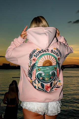 Sunset Wave Hoodie for Effortless Beach Style and Cozy Vibes