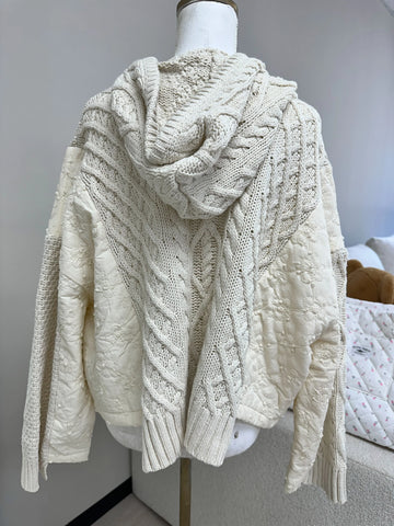 Cozy Quilted Hoodie Sweater for Everyday Comfort and Style