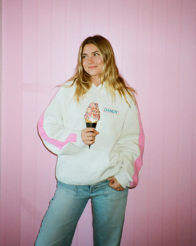 Oversized Pink Stripe Hoodie for Cozy Everyday Style