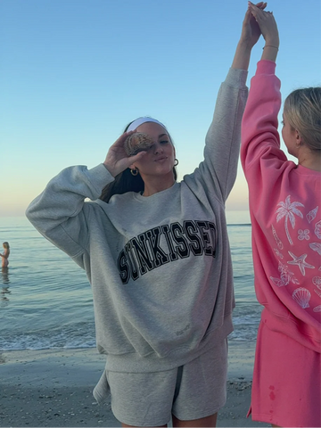 Cozy Grey Varsity Sweatshirt with Embroidered Details for Effortless Everyday Style