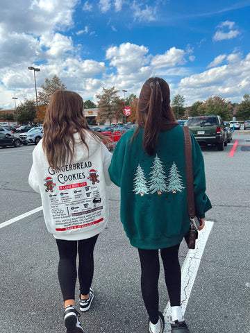 Cozy Christmas Tree Embroidered Sweatshirt for Festive Winter Style