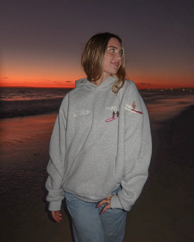 Oversized Lux Hoodie for Endless Summer Vibes in Dark Heather