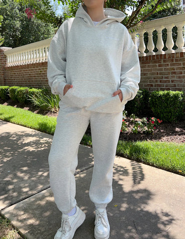 Cloud Grey Oversized Hoodie for Effortless Everyday Style