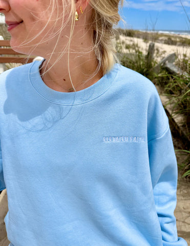 Dream Blue Crewneck Sweatshirt for Everyday Cozy Comfort