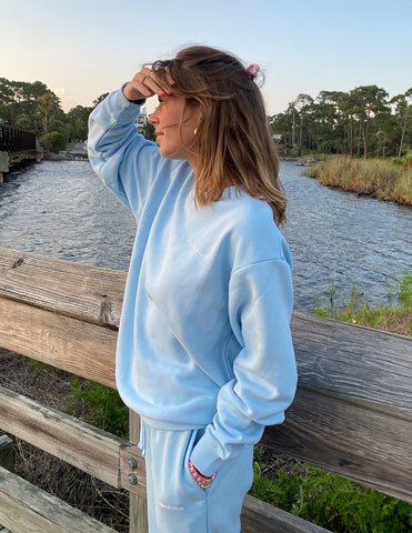 Dream Blue Crewneck Sweatshirt for Everyday Cozy Comfort