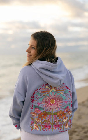 Vintage Blue Embroidered Hoodie for Cozy Everyday Inspiration