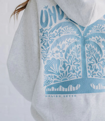 Embroidered Beach Hoodie for Cozy Days and Cool Nights