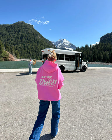Oversized Pink Hoodie for Cozy Road Trip Vibes and Everyday Comfort