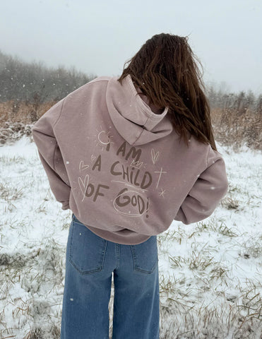 Cozy Brown Unisex Hoodie with Inspirational Embroidery | Faith & Comfort