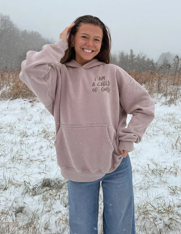 Cozy Brown Unisex Hoodie with Inspirational Embroidery | Faith & Comfort